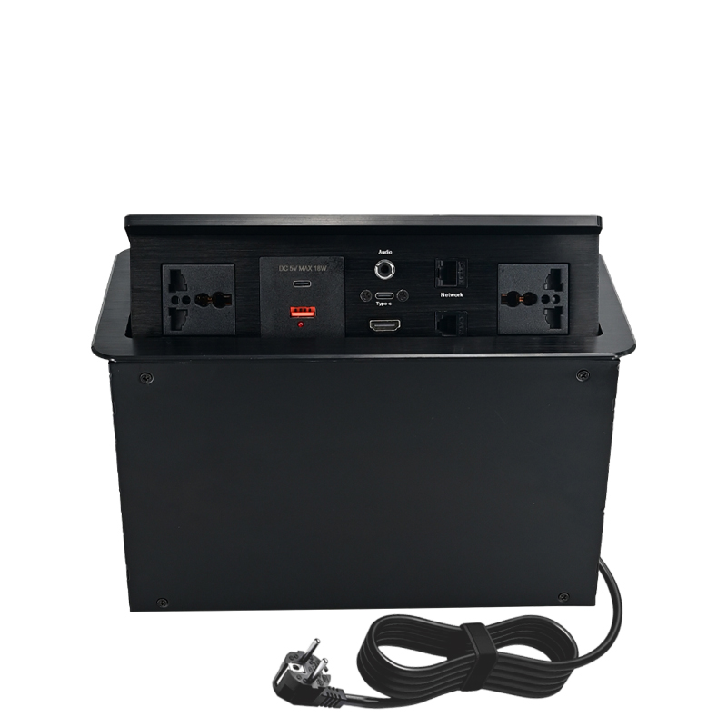 2X通用电源插+1 网络+1电话+1 HDMI+1音频+1USB Type A+ 1USB Type C +1USB Type C 数据
