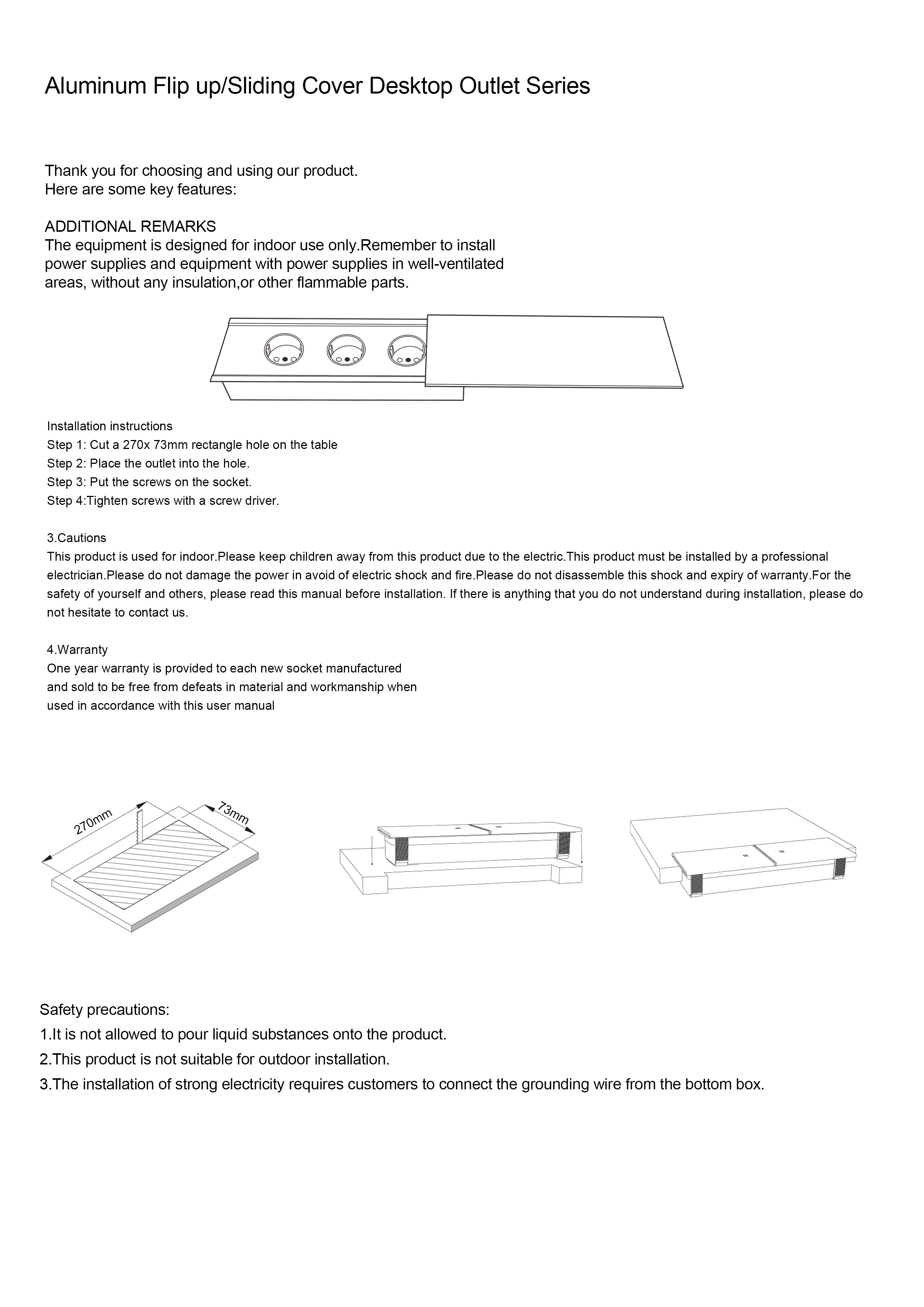 Sliding cover socket