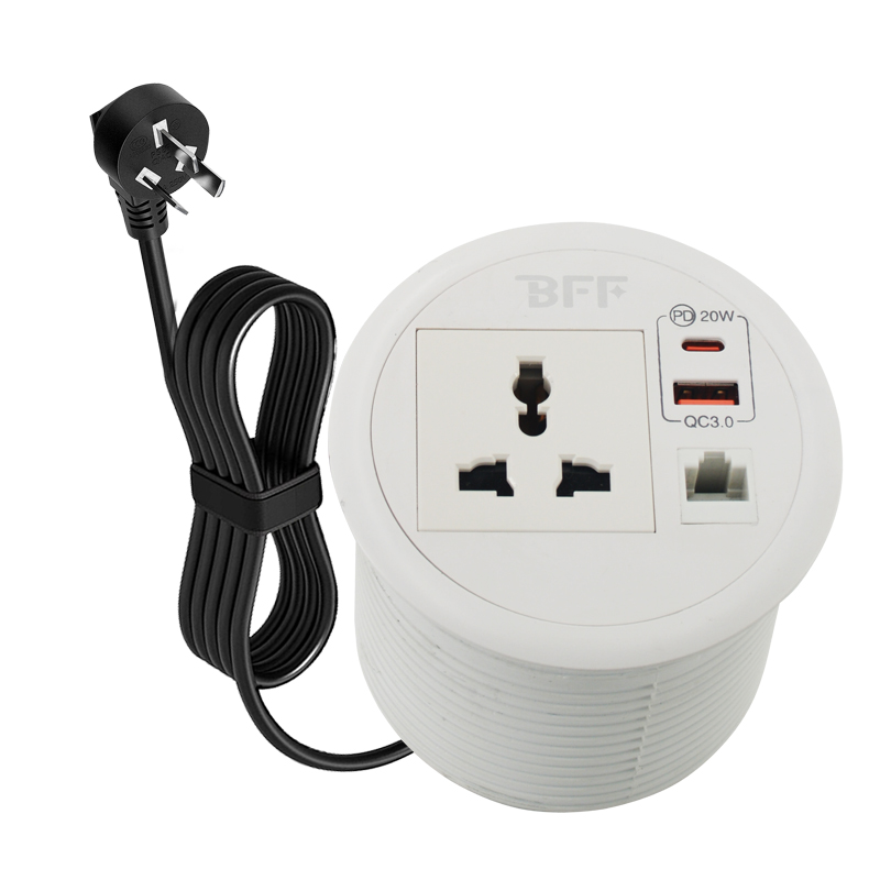 Built-in Desktop Round Socket