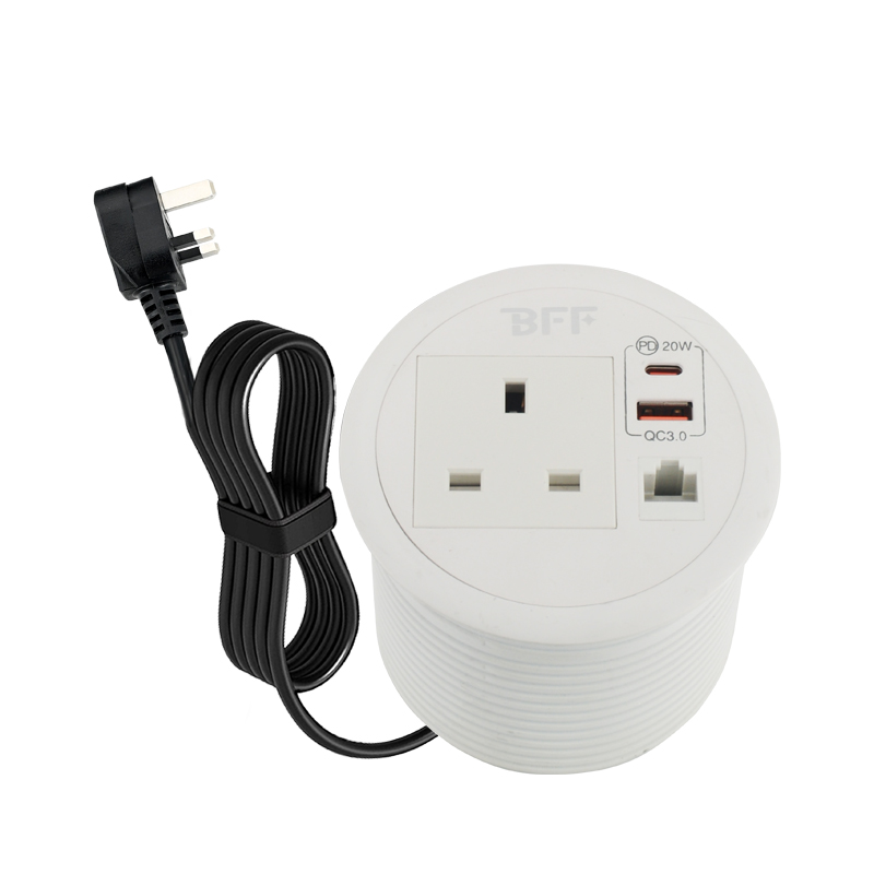 Built-in Desktop Round Socket