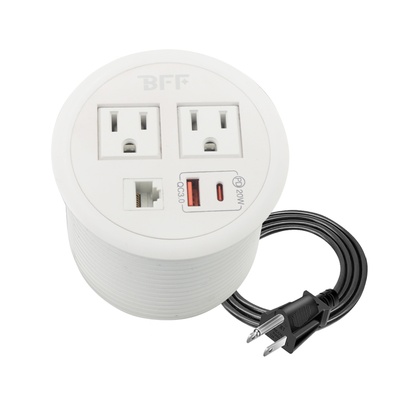 Built-in Desktop Round Socket