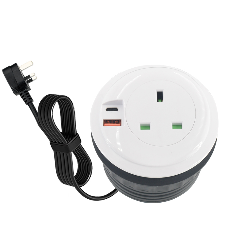 Built-in Desktop Round Socket