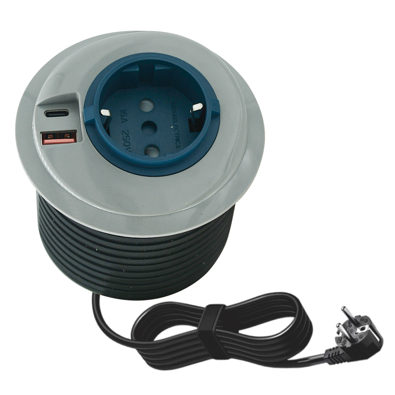 Built-in Desktop Round Socket