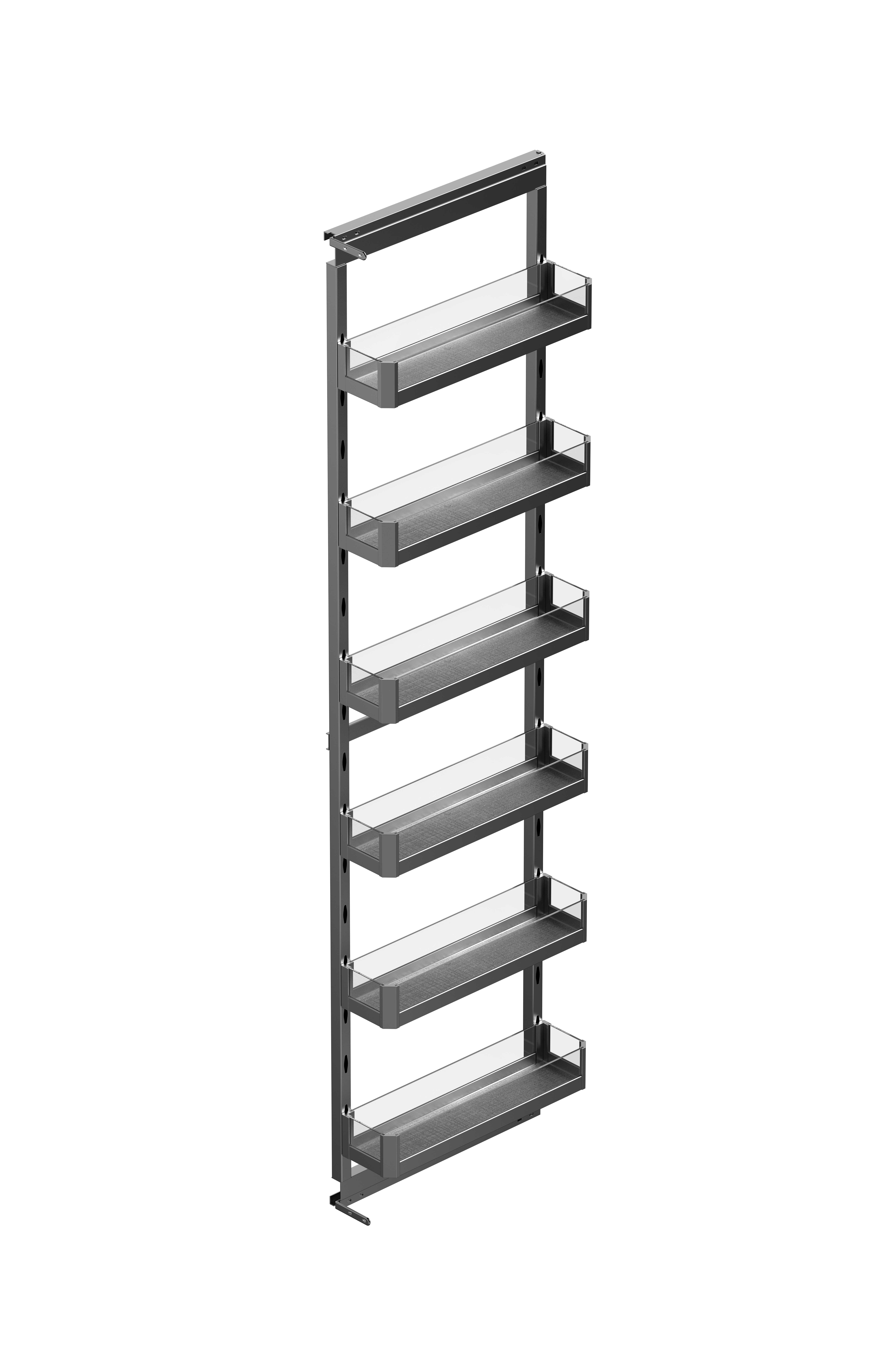 Organic glass side pull-out basket