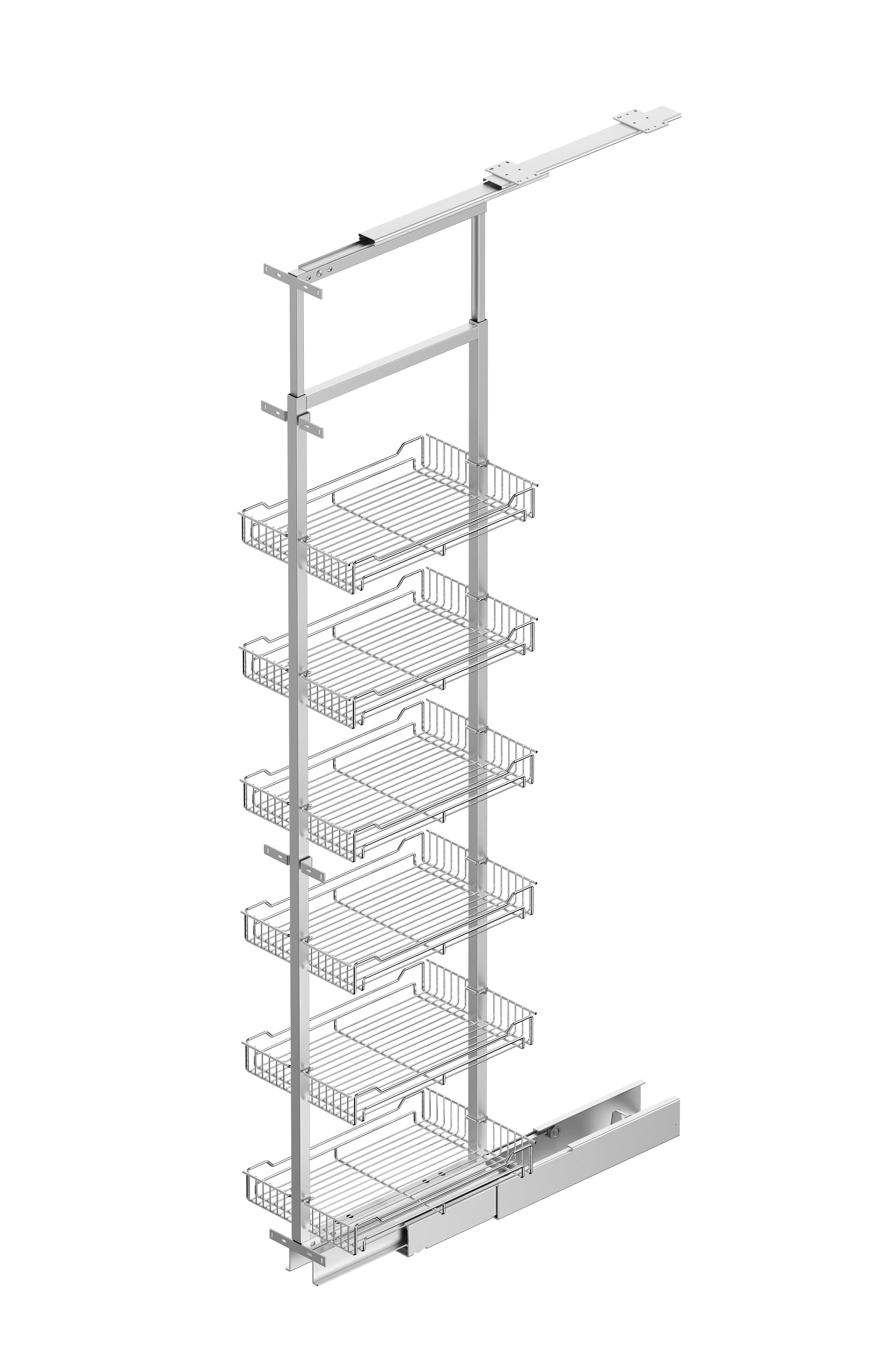 Heavy-duty slide high deep basket